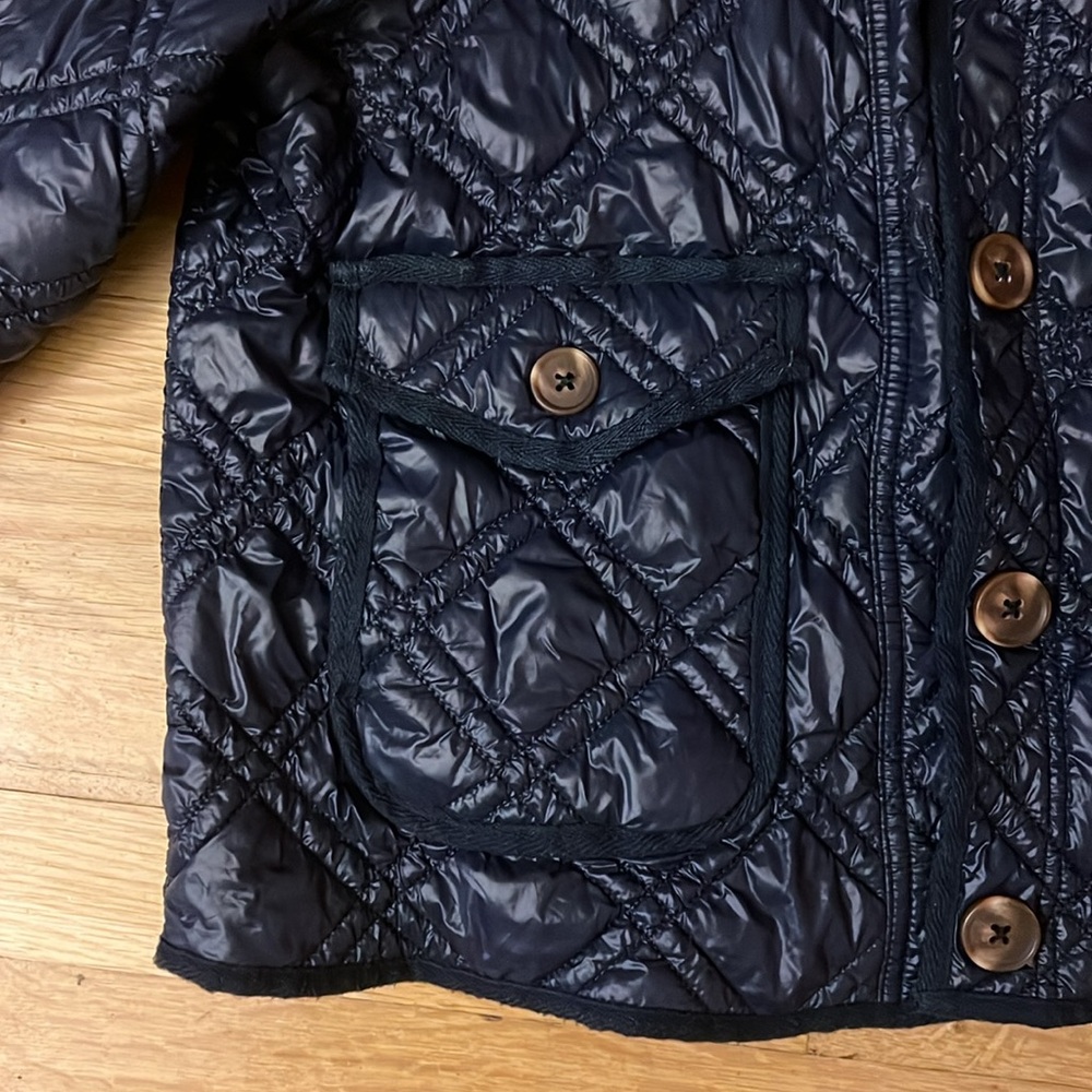 Navy Quilted Jacket Size L - Picture 5 of 7